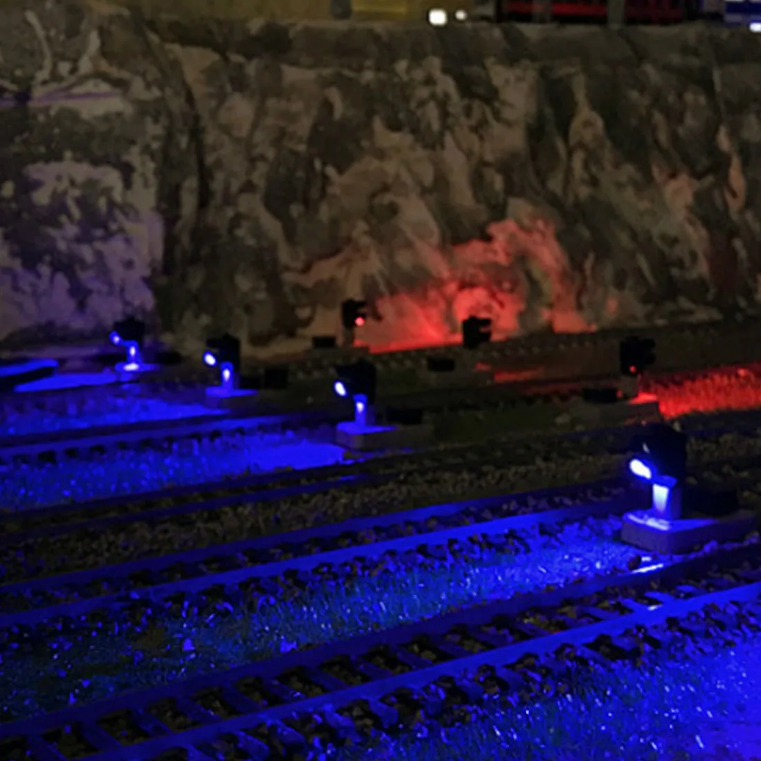 1:87 HO Scale 2 светильник дорожный песочный Настольный с высоким сигналом (включая
