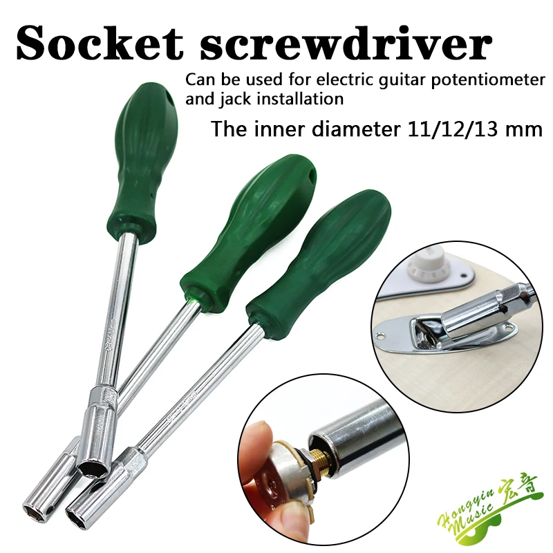 Guitar Tool Electric Guitar Potentiometer Jack Socket Screwdriver Hex Nut Wrench