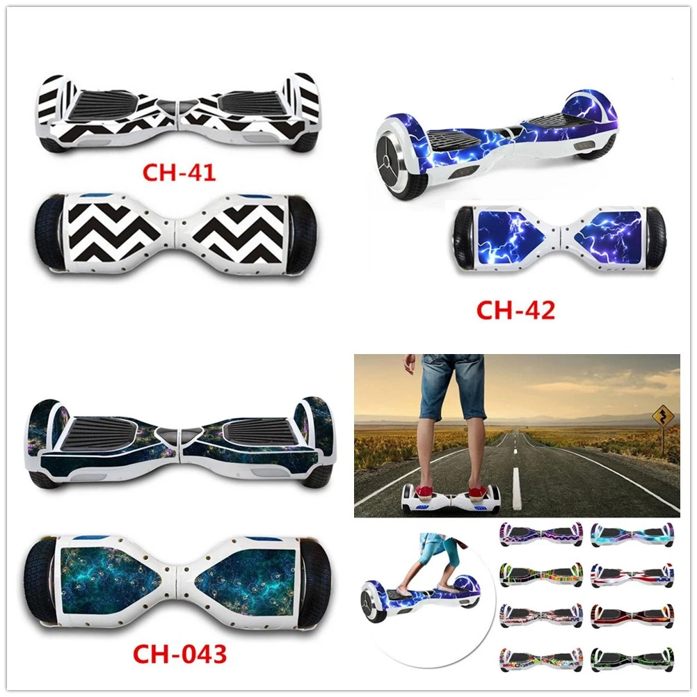 Fashion Decal Wrap Wheel Hoverboard Skin Sticker Paster Balancing Scooter