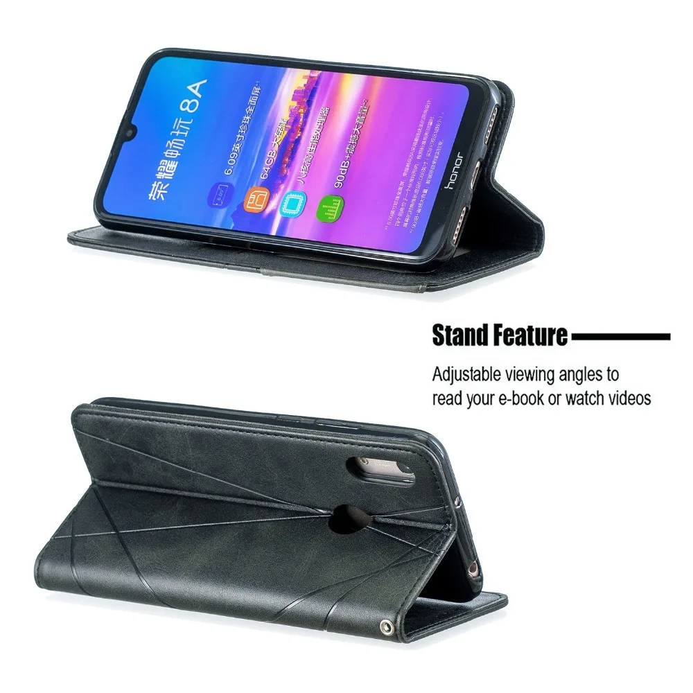 Flip Case For Huawei Y5 Y6 Pro Y7 Prime Y9 Prime Honor 7A Pro 7C 8A 8S 9X 10i Lite PU Leather Wallet Cover Coque Case