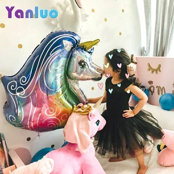 

1pc Laser Unicorn Balloon Birthday Party Decor Kids Unicorn Party Favor Unicorn Balloons Wedding Decoration Baby Shower Supplies