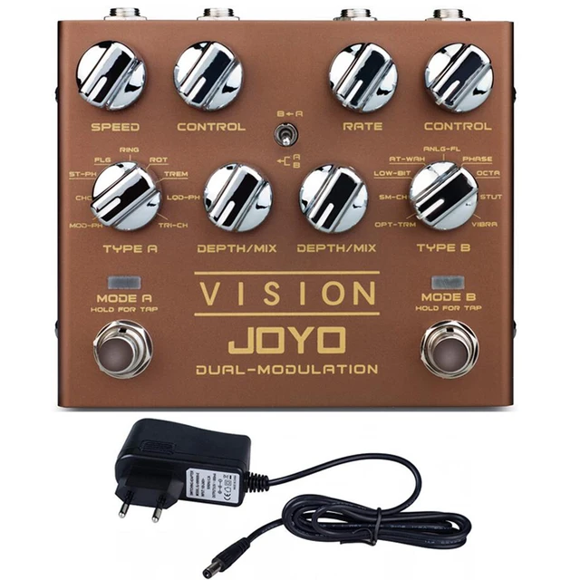 JOYO R-09 Vision Multi-effect Guitar Effect Pedal Nine Effects Dual Channel Modulation Pedal Tap Tempo Mini Effect True Bypass
