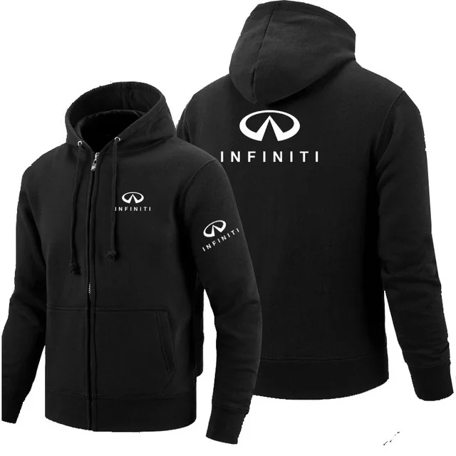 Толстовки на молнии для Infiniti с логотипом, флисовая толстовка с капюшоном и длинным рукавом, мужская куртка на молнии, Толстовка d