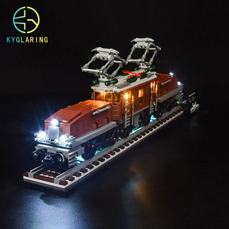 Kyglairng светодиодный светильник для LEGO 10277 локомотив крокодила (только встроенный