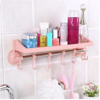 

Creative Multifunctional Hook Rack Double Suction Towel Rack Hanging Shelves Hook Holders Lock Type Sucker Hook for Bathroom