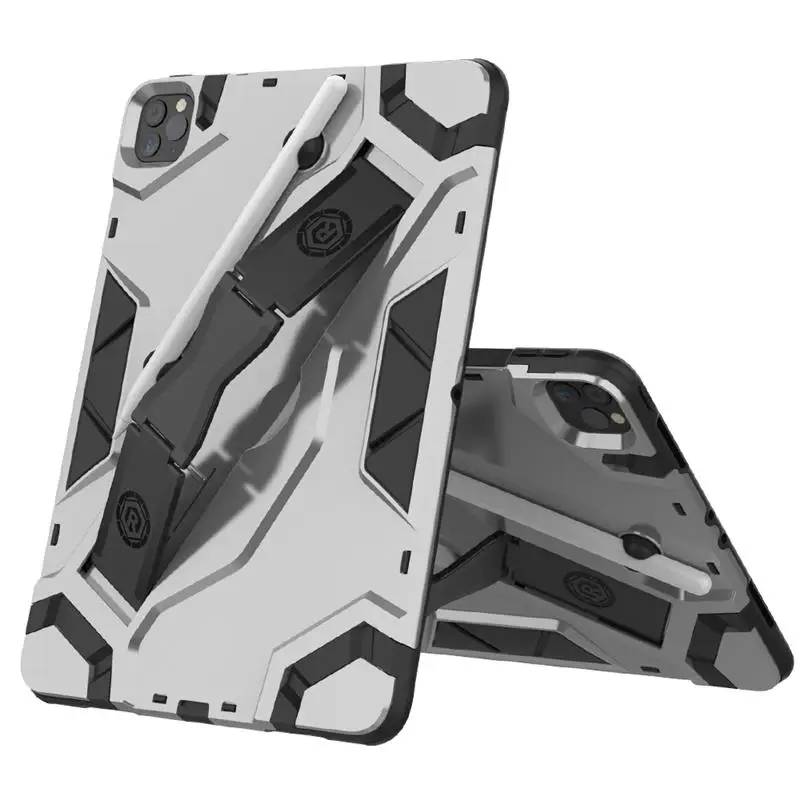 

For iPad Pro 12.9 Case 2020 Ultra Thin TPU and PC 100% Anti-fall Tablet Protective Cover Shell For iPad Pro 12.9 2020 Case