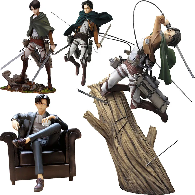 Аниме атака на Титанов Artfx J Levi обновление ПВХ экшн фигурка игрушки японское аниме