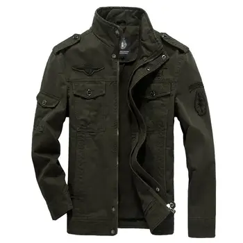 

Cotton Military Jacket Men 2020 Autumn Spring Coat Soldier Ma1 Style Army Jackets Male Brand Mens Bomber Jackets Plus Size M -6x