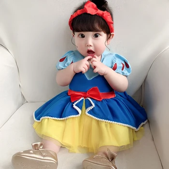 

0-3Y Newly Cosplay Newborn Baby Romper Cotton Kids Girls Jumpsuit+headband 2Pcs Body Short-sleeve Christmas Costume Gift