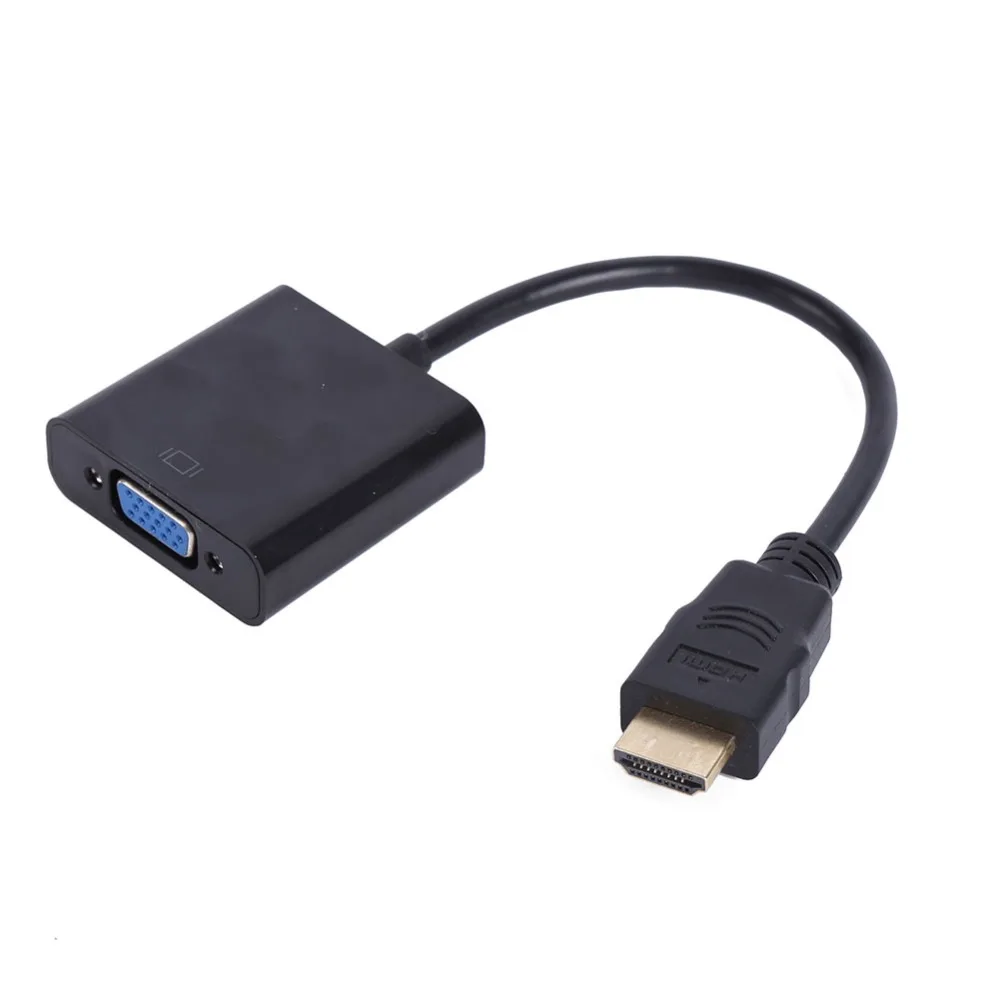 1080P HDMI Male to VGA Female Video Converter Adapter Cable for PC DVD HDTV TV