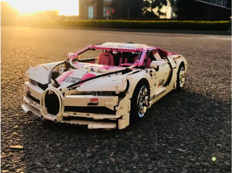 3618 шт городской техник гоночный автомобиль блок мини-кирпичи суперкар Bugatti1: 10 модель спортивного автомобиля строительные блоки игрушки для детей подарок