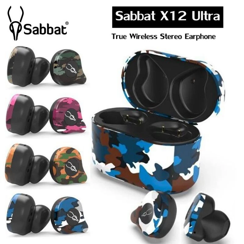 

Sabbat X12 Ultra TWS bluetooth 5.0 Earphone QCC3020 CVC8.0 HD Call DSP Noise Reduction Waterproof Sport Headset with Mic
