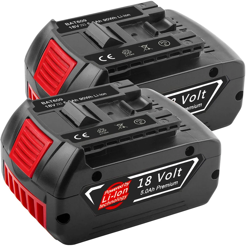 Сменный литиевый аккумулятор для Bosch BAT609 BAT609G BAT618 BAT618G BAT619 BAT619G 18 в 5 0 А · ч |