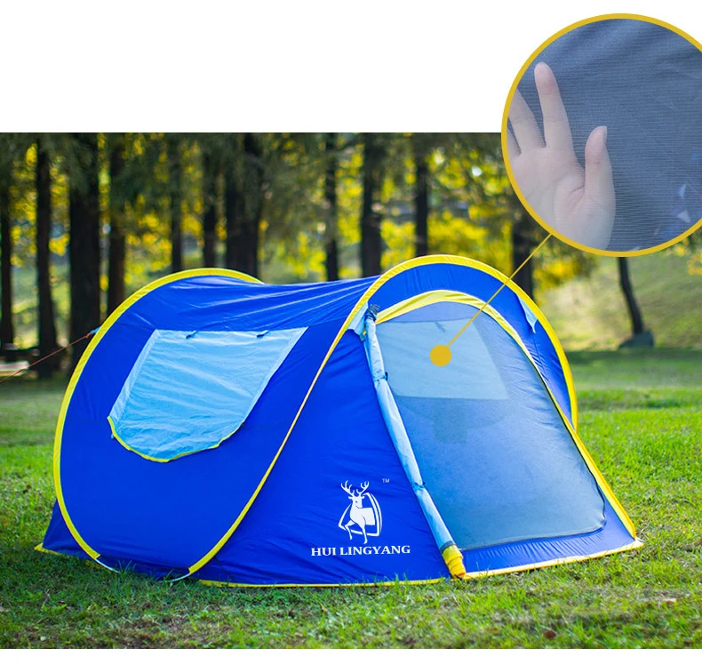 2-3 человек Автоматическое быстрое открытие бросок палатки наружные палатки метание Водонепроницаемый Кемпинг Пешие прогулки палатки Семейные палатки портативные