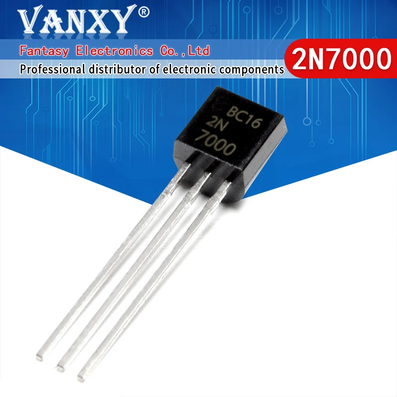 100 шт. 2N7000 TO92 маленький сигнал MOSFET 200 mAmps 60 вольт N Channel TO 92 оригинальный и