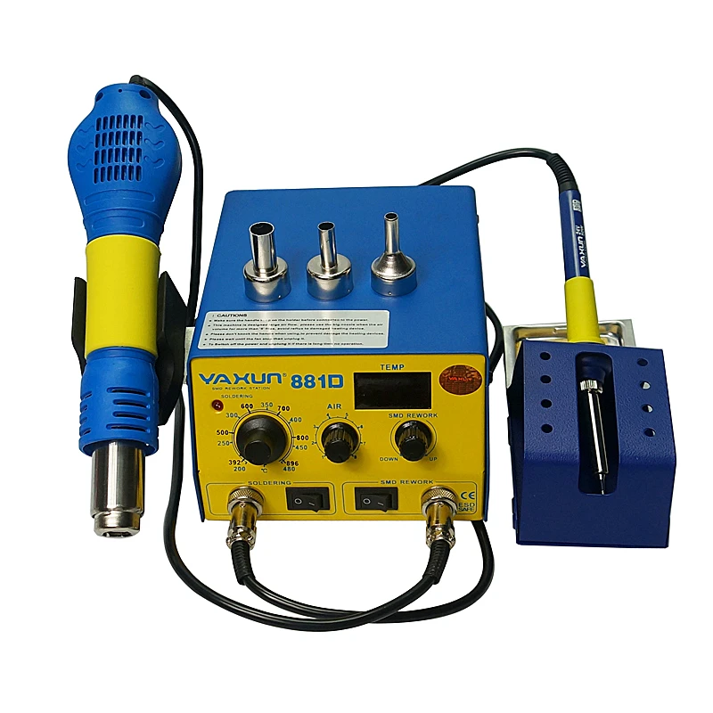 Yaxun Yx881d Smd Soldering Station Hot Air Welding Rework Station For