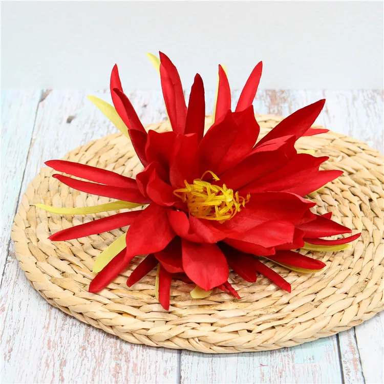 21 см искусственные Epiphyllum Цветок голова Мода шелк Epiphyllum головки для свадебной вечеринки Поставки Моделирование цветок WB951