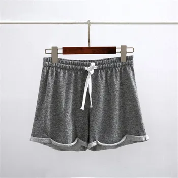 DICHSKI Women's Elastic Waist Sports Shorts Workout Running Fitness Biker Female Yoga Shorts Gym Cycling Drawstring New Bottom 6