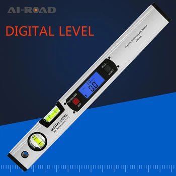 Digital Protractor Angle Measuring Instrument Slope Meter Electronic Level 360 Degree Level Slope Test Ruler 400mm 1Pc new optical digital pd ruler centrometer eyesight test instrument optometry ophthalmic test instrument