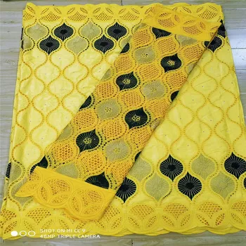 

Fashion African Garment 2.5yards Cotton+2.5yards Bazin Riche Guinea Brocade New white Damask Shadda Dress 13L70206