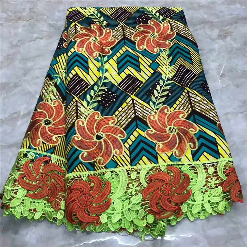 Последний настоящий Африканский Воск кружевная ткань Гарантированная настоящая Анкара ткань воск кружевные материалы Африканский Воск принты ткани 91903