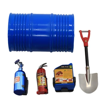 

5Pcs 1/10 Rc Crawler Simulation Accessory Parts Model For Axial Scx10 Trx4 Rc Car Parts Toys For Children(Blue)