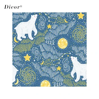 

45/90x200CM DICOR Polar Bear Window Film Scandinavia Classic Glass Sticker For Home Decor BLT2165KJ