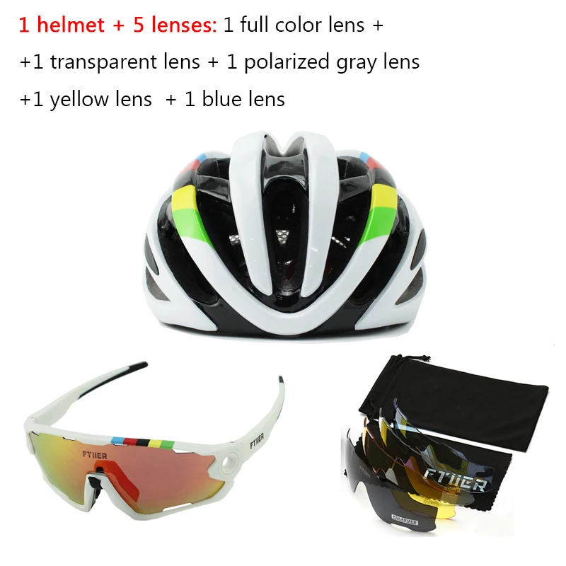 Стиль велосипедные очки с Helmetes фотохромные UV400 MTB велосипед езда TR90 спорт на открытом воздухе поляризованные очки - Цвет: set 5