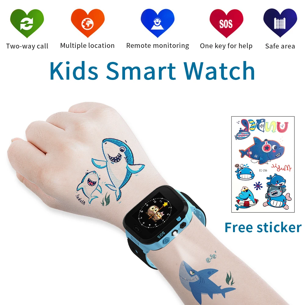 

Timethinker T09 Children Smart Watch AGPS Smartwatch Kids Watch Sim Card SOS Call with Camera Anti-lost Russian For Apple Phone