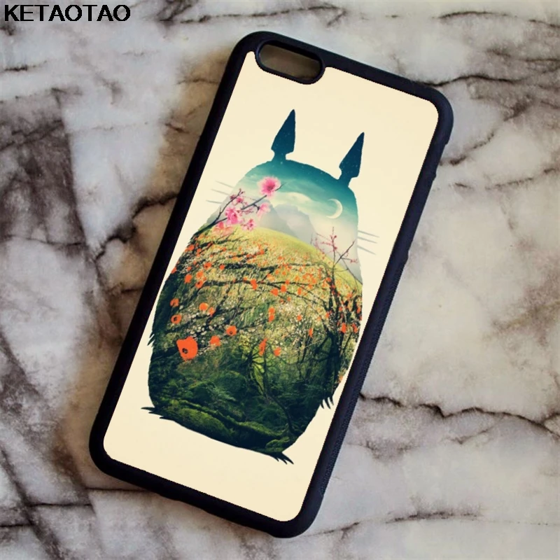 Синий KETAOTAO Мой сосед Тоторо студия Ghibli для samsung galaxy S4 S5 S6 S7 S8 S9 S10 edge Note чехол Мягкий ТПУ резиновый силиконовый - Цвет: Синий