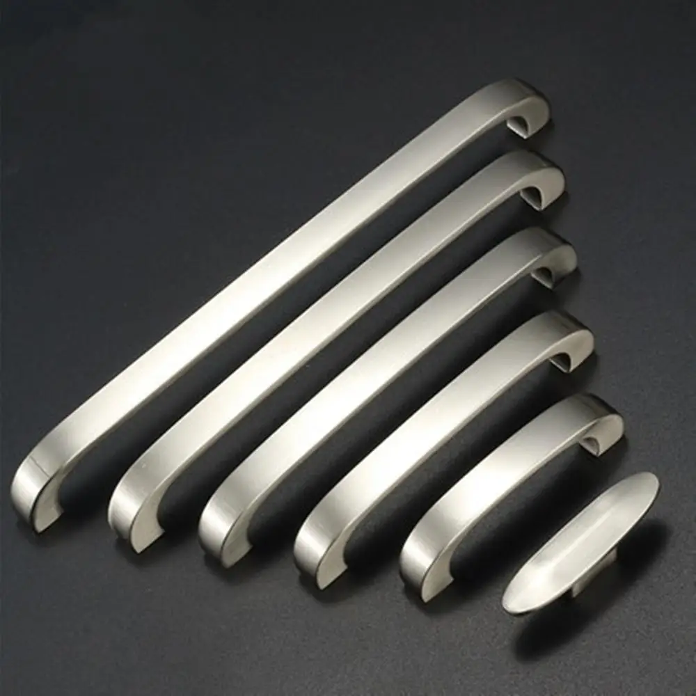 

Kitchen cabinet door handle modern minimalist wardrobe door handle shoe cabinet drawer handle stainless steel wire drawing