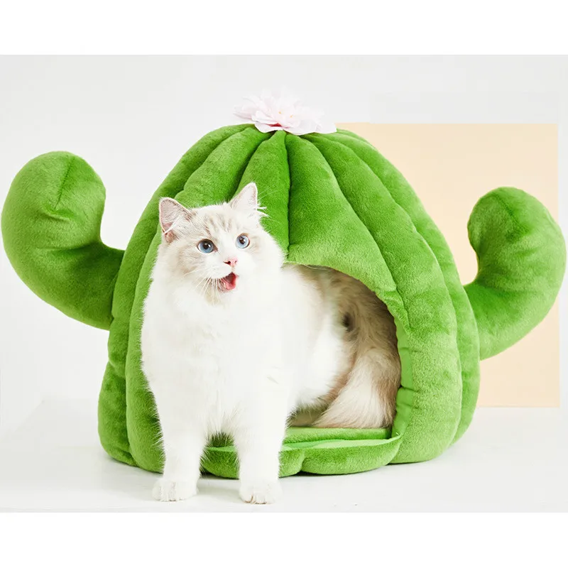 

Cactus Pet Nest Plus Velvet Cat Nest Best Pet Dog Bed Sleeping Pad for Dog Products Nest Winter Warm Mattress Cat House