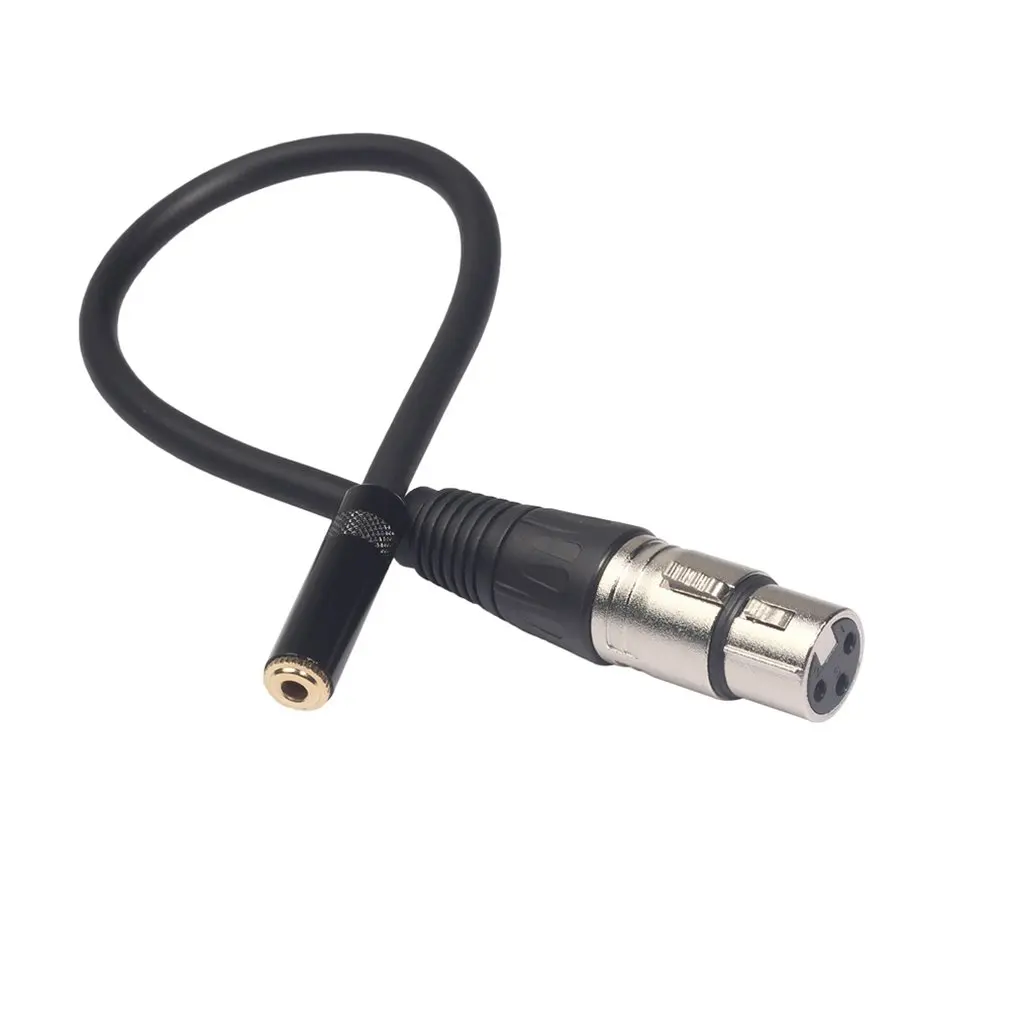 0,3 M Xlr Сделано в Китае 3-контактный разъем для 3,5 мм стерео штекер Экранированный Микрофон Кабель ТРС к кабелю для подключения внешних устройств 3,5 мужского и женского пола 52923A