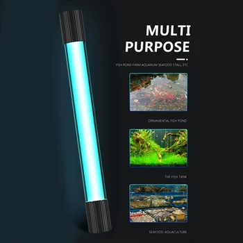 

Aquarium Submersible UV Light Sterilizer Pond Fish Tank Germicidal Clean Lamp 13W 220V EU Plug