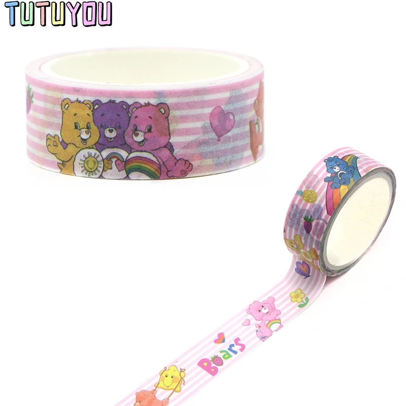 PC282 Care Bears декоративные Бумага лента Washi DIY Скрапбукинг клейкой ленты Школа канцелярских товаров