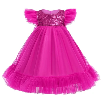 

Girls summer Dress Baby Girls printing Unicorn Floral Mesh Tutu Princess Dresses unicorn Party Dress