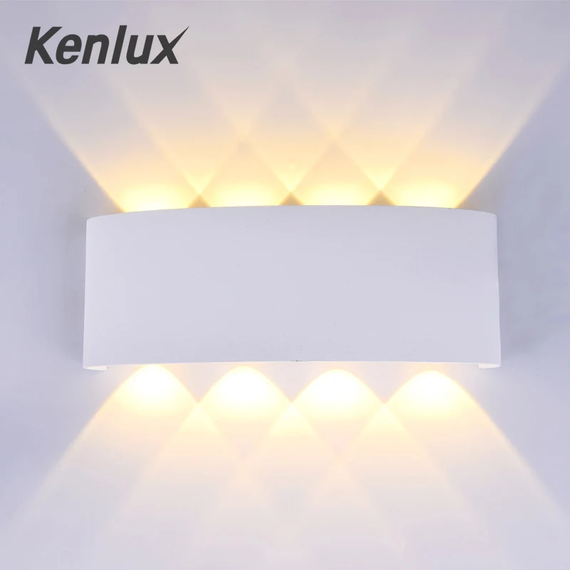 Kenlux 8 Вт вверх вниз светодиодный настенный светильник сад энергосберегающий поверхностный монтируемый светильник s современный водонепроницаемый Крытый открытый настенный светильник для спальни