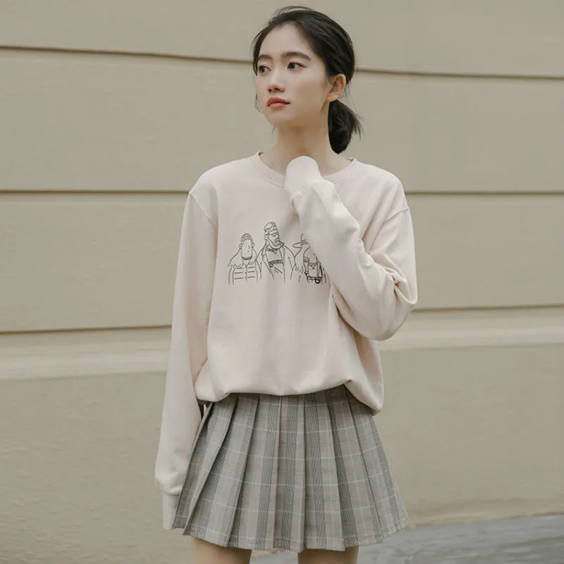 Недорогой Женский Повседневный свитшот для девочек весна лето осень 2019|Футболки|