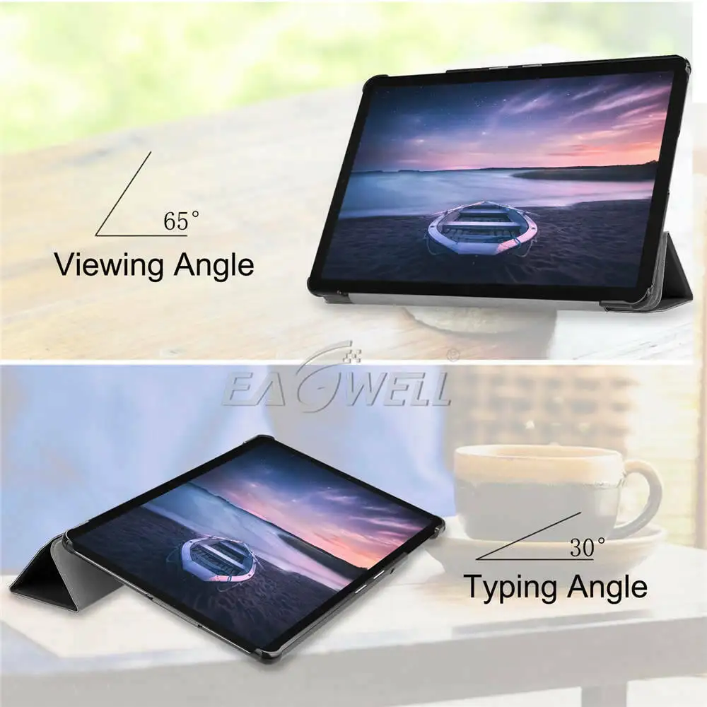 Трехслойный умный чехол для Samsung Galaxy Tab A 10,5 дюймов SM-T590 T595 T597 чехол из искусственной кожи с откидной крышкой