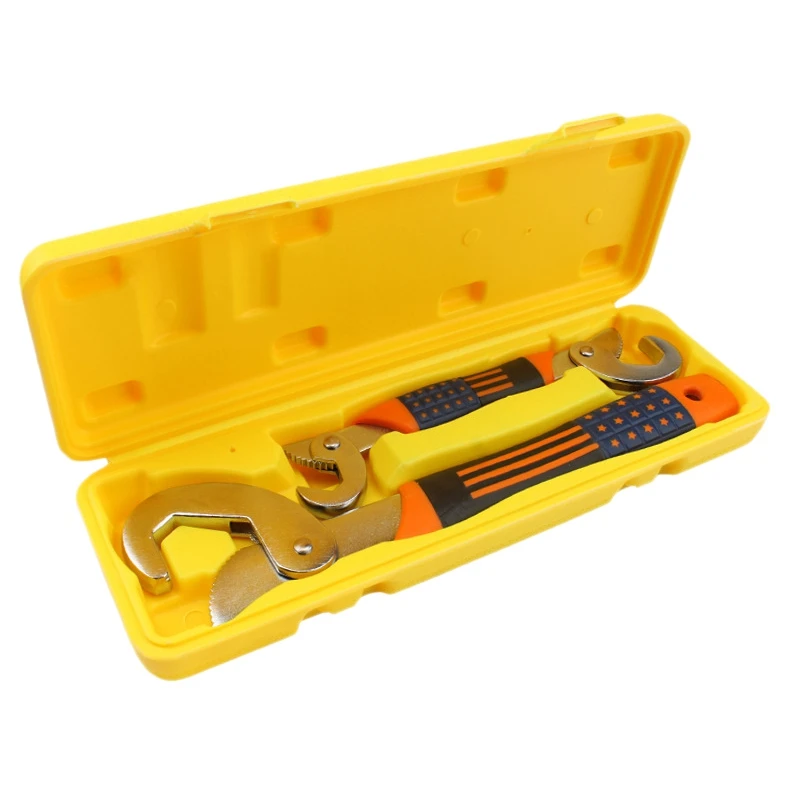 

BESTUniversal 9~32Mm Quick Snap and Grip Adjustable Spanner Wrench Tool Set Pipe Wrench Household Hand Tools