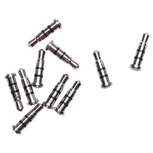 Разъем для наушников для мобильного телефона Xiaomi, 1 шт., серебристый, струйный, 3,5 мм, умный, быстрый щелчок, кнопка, умный ключ, пылезащитный Разъем