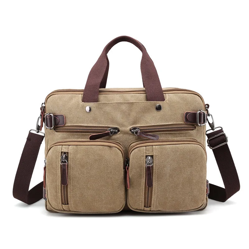 

Men's Retro Handbag Multi-function Large Canvas Single Shoulder Bag Male Business Crossbody Messenger Sac A Main Bolsa XA209K