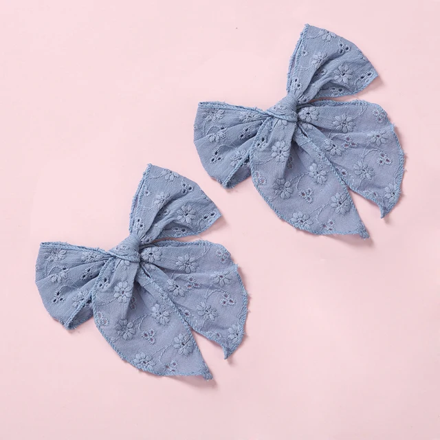 2Pcs Hair Pins For Baby Girls Hair Clips Bows Barrette Princess Clip Children Kinder Haar Accessoires Jacquard Hairpin Hairgrip 3