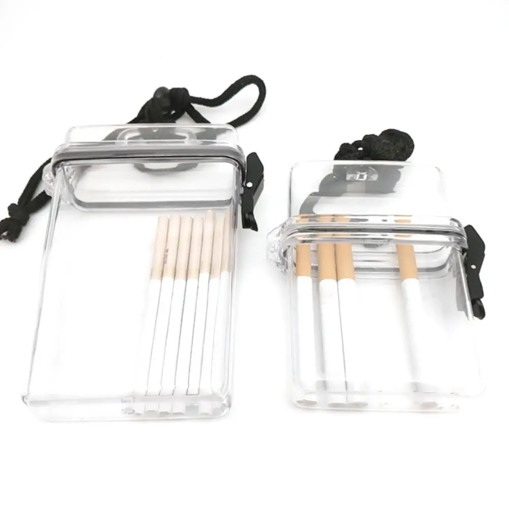 1 шт., портативный прозрачный пластиковый чехол для сигарет, коробка с зажигалкой для дыма, не давит, зажигалки, держатель для хранения, дорожная коробка для хранения