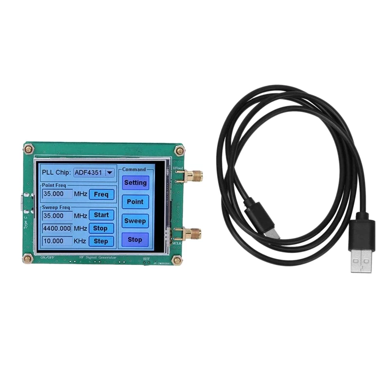 RF Signal Source ADF4350 Dot Frequency Generator High Stability Press Screen Control For Wireless Lan | Инструменты