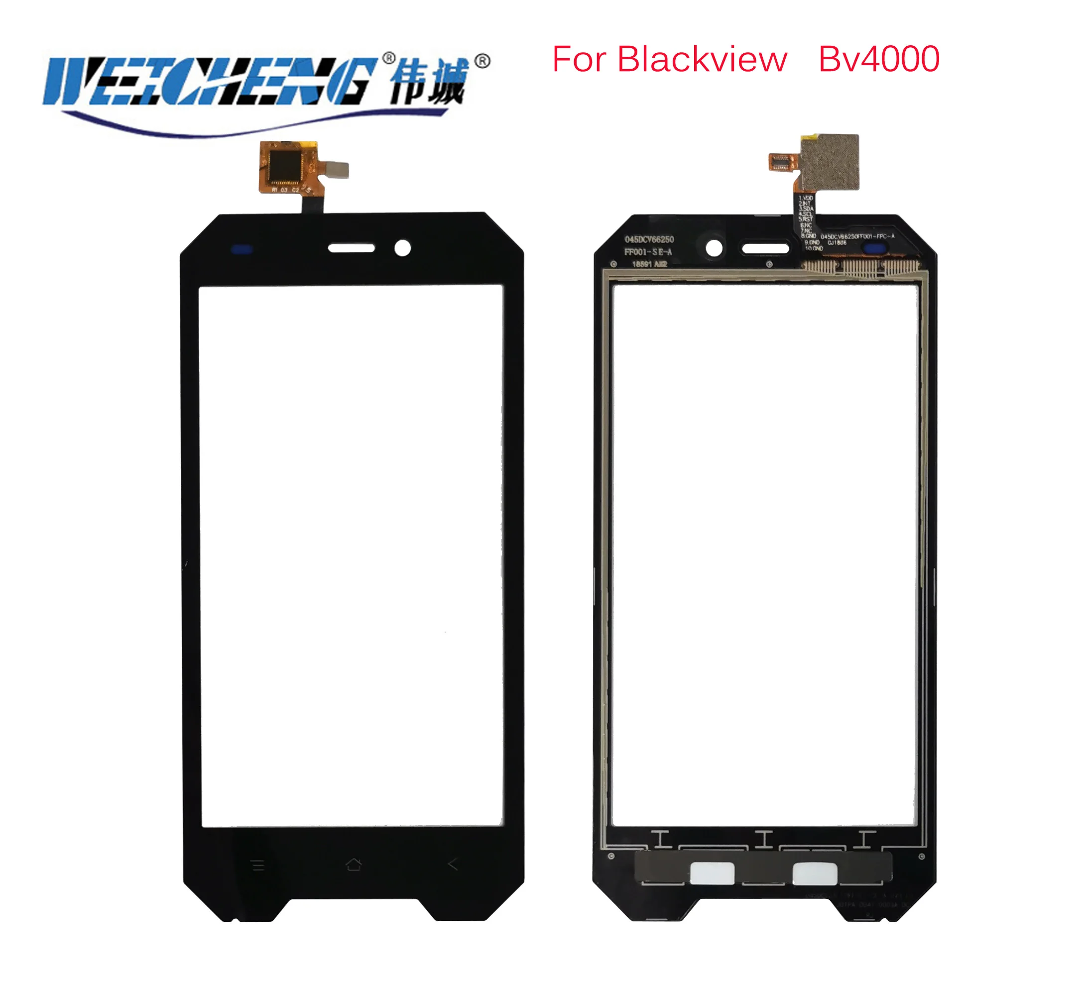 

WEICHENG for Blackview TP BV4000 Touch Screen Assembly Replacement Glass Screen for Blackview Bv4000 Mobile Phone Repair