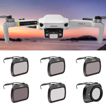 

For DJI Mini 2 Professional/Platinum Neutral Density Lens Filter UV+CPL+ND4+ND8+ND16+ND32 Filter Drone Sunhood Accessories