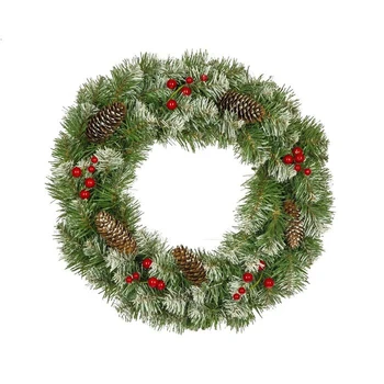 

Christmas wreath "Elegant" with snow-covered decor 40 cm, 90 branches 2827306