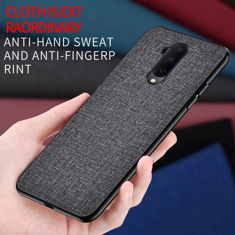Модный тканевый кожаный чехол для Oneplus 7 t Pro PC + TPU телефона One Plus 7T защитный (N1021)| |