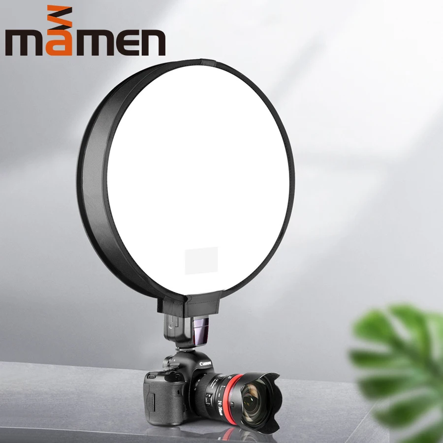 Круглый софтбокс для камеры MAMEN 30 см/40 см рассеиватель светильник отражатель